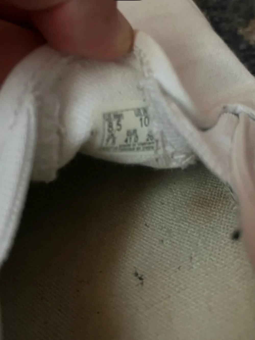 Vans clean white